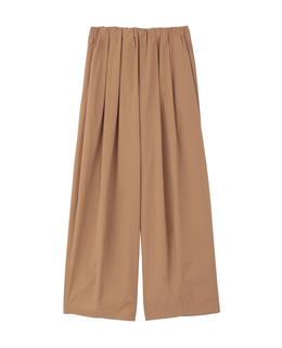 コットンナイロンワッシャータックイージーパンツ