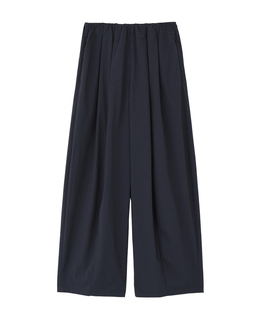 コットンナイロンワッシャータックイージーパンツ