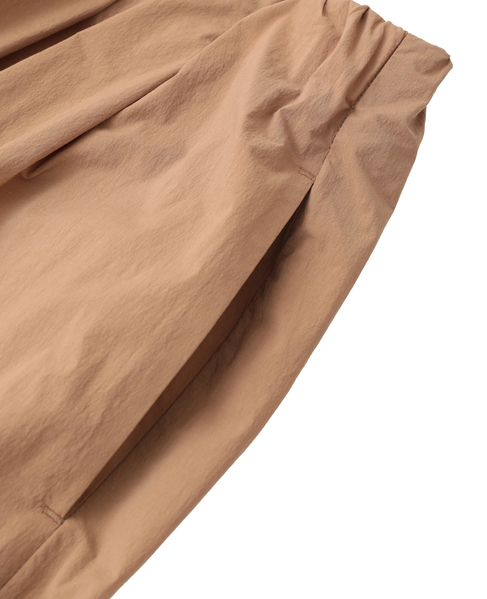 コットンナイロンワッシャータックイージーパンツ 詳細画像 キャメル 5