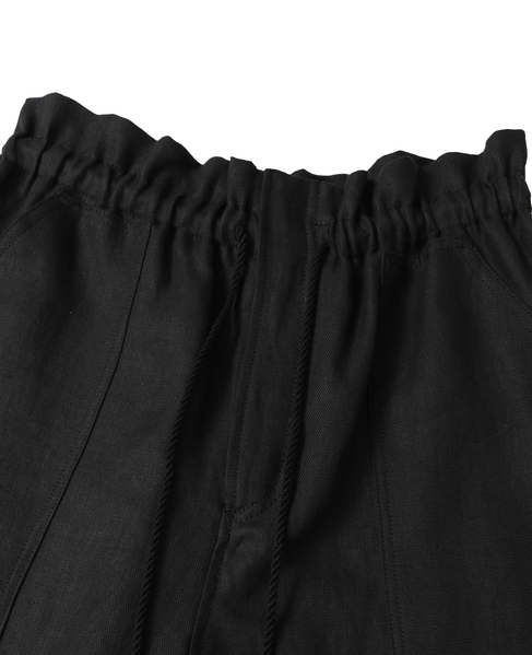 高密度ツイルジャパンリネンカーペンターパンツ 詳細画像 ブラック 3