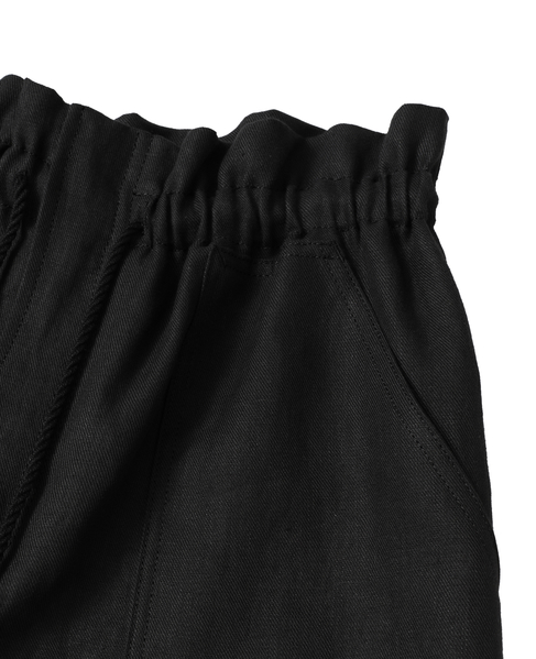 高密度ツイルジャパンリネンカーペンターパンツ 詳細画像 ブラック 4