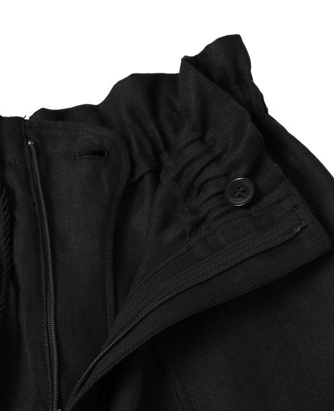 高密度ツイルジャパンリネンカーペンターパンツ 詳細画像 ブラック 5