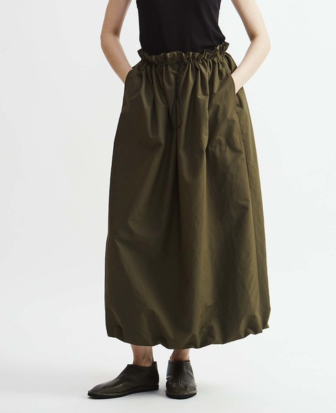 ポリエステルウォータープルーフバルーンスカート 詳細画像 カーキ 8