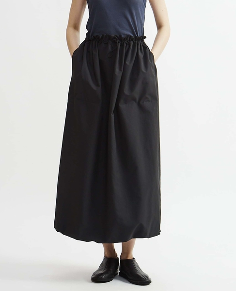 ポリエステルウォータープルーフバルーンスカート 詳細画像 ブラック 2