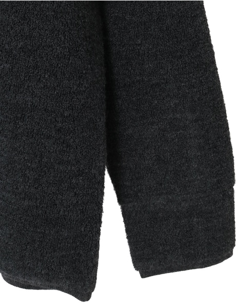 BONDパイルニットシャツカーディガン 詳細画像 チャコールグレー 4