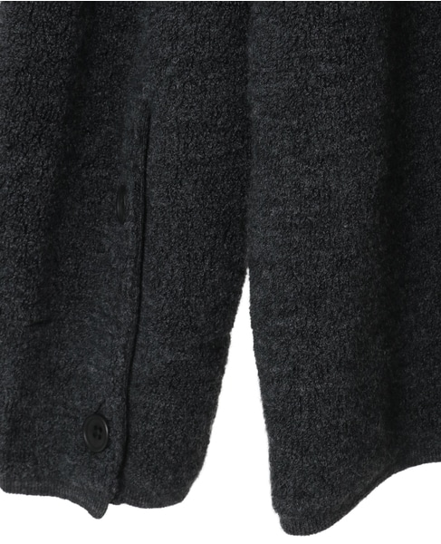 BONDパイルニットシャツカーディガン 詳細画像 チャコールグレー 6