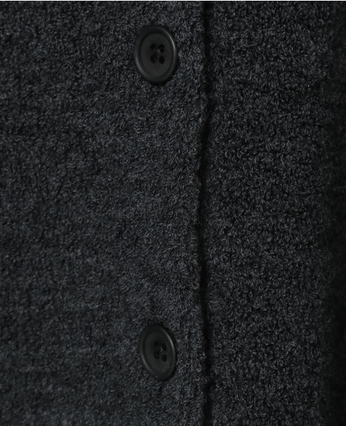 BONDパイルニットシャツカーディガン 詳細画像 チャコールグレー 7