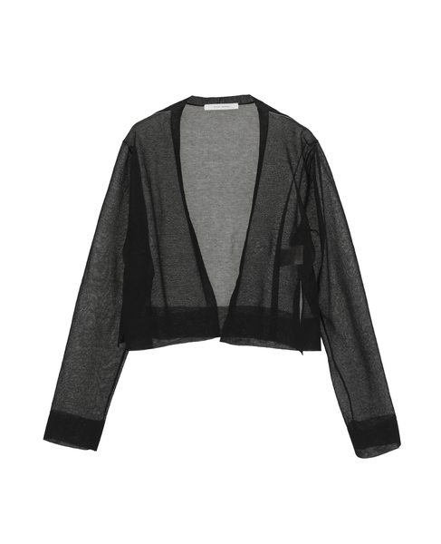 LOSEYショートカーディガン 詳細画像 ブラック 1