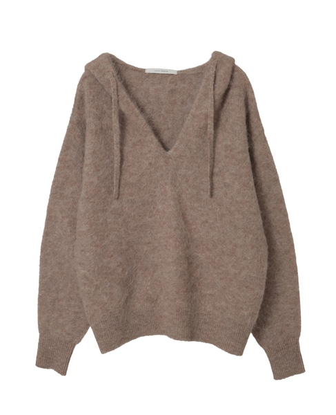 MONAアルパカショートフーディー 詳細画像 ベージュ 1