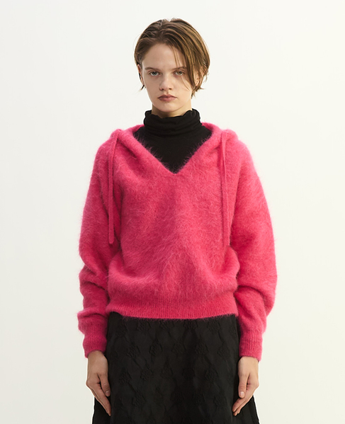 MONAアルパカショートフーディー 詳細画像 ピンク 7