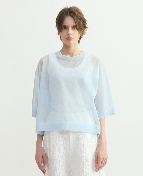LOSEYクロップドプルオーバー 詳細画像 ブルー 2
