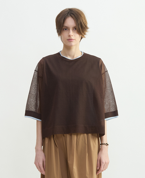 LOSEYクロップドプルオーバー 詳細画像 ブラウン 2