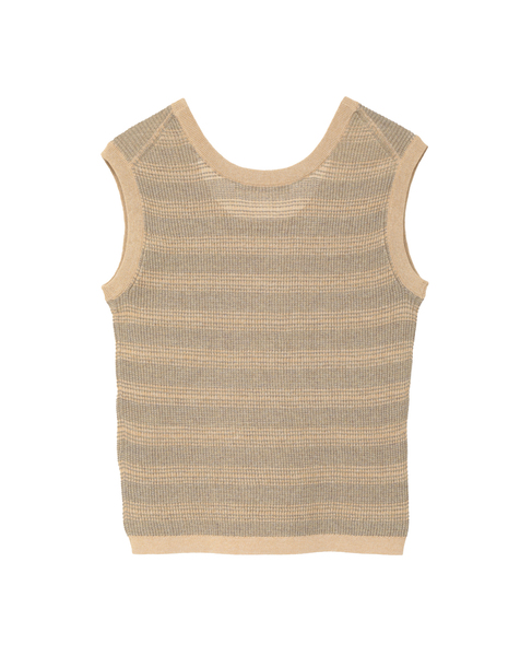 VALLONEニットタンクトップ 詳細画像 イエロー 2