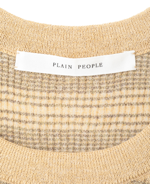 VALLONEニットタンクトップ 詳細画像 イエロー 4