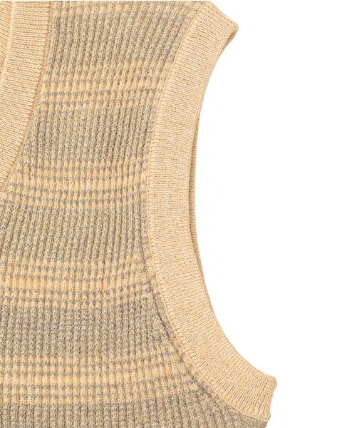 VALLONEニットタンクトップ 詳細画像 イエロー 5