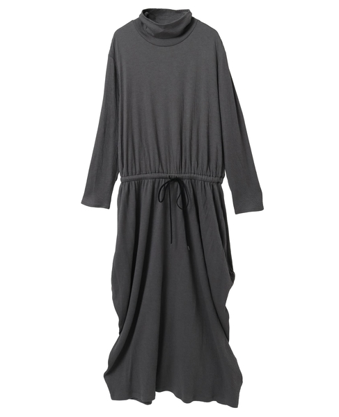 スーピマカシミヤダブルガーゼロングドレス 詳細画像 グレー 1