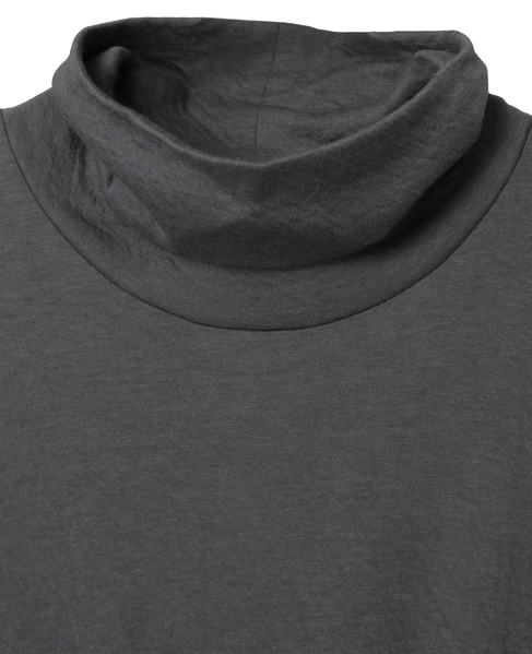 スーピマカシミヤダブルガーゼロングドレス 詳細画像 グレー 3