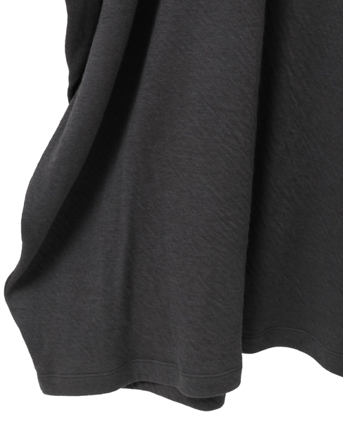 スーピマカシミヤダブルガーゼロングドレス 詳細画像 グレー 5