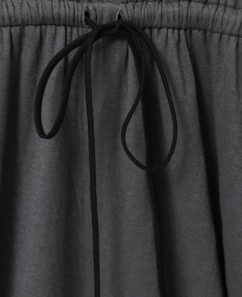 スーピマカシミヤダブルガーゼロングドレス 詳細画像 グレー 6