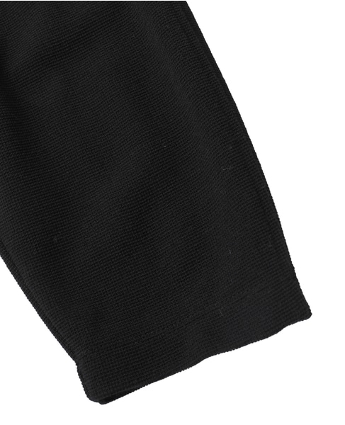 ウールミニワッフルハーフジップドレス 詳細画像 ブラック 11