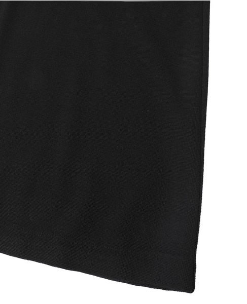 ウールミニワッフルハーフジップドレス 詳細画像 ブラック 13