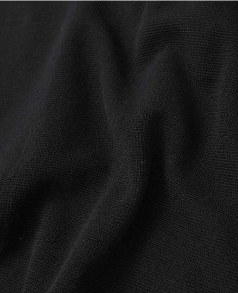 ウールミニワッフルハーフジップドレス 詳細画像 ブラック 14