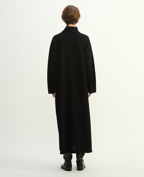 ウールミニワッフルハーフジップドレス 詳細画像 ブラック 3