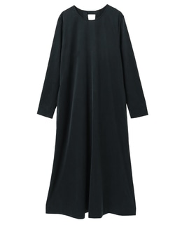 キュプラジャージストレートロングワンピース