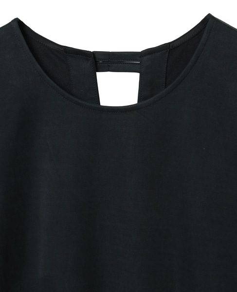 キュプラジャージストレートロングワンピース 詳細画像 ブラック 3