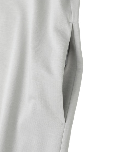 テンセルコットンスウェットロングワンピース 詳細画像 ライトグレー 6