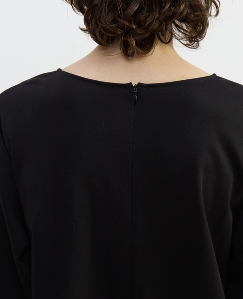 テンセルコットンスウェットロングワンピース 詳細画像 ブラック 8