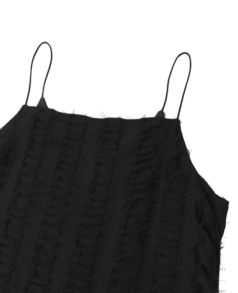 ストライプカットJQキャミソールドレス 詳細画像 ブラック 3