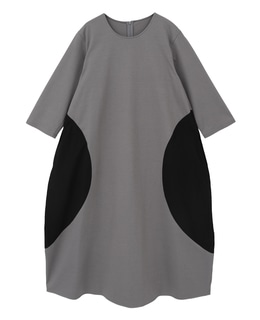 オーガニックヘビージャージードッキングコクーンドレス