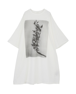 サイロコンパクトインレーフォトプリントワンピース