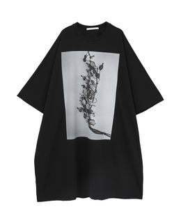 サイロコンパクトインレーフォトプリントワンピース