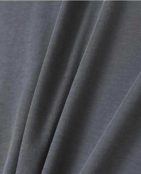 強撚スムースアシンメトリーワンピース 詳細画像 グレー 7