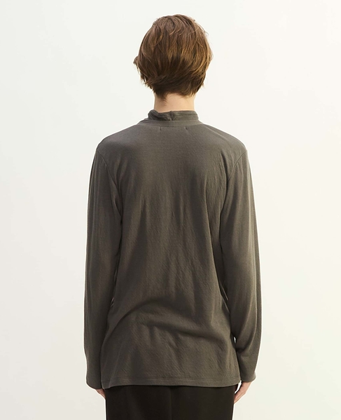 スーピマカシミヤダブルガーゼVネックカーディガン 詳細画像 グレー 11