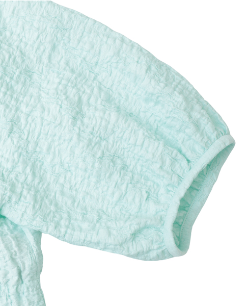 ラッセルジャカードボリュームスリーブブラウス 詳細画像 ミント 4