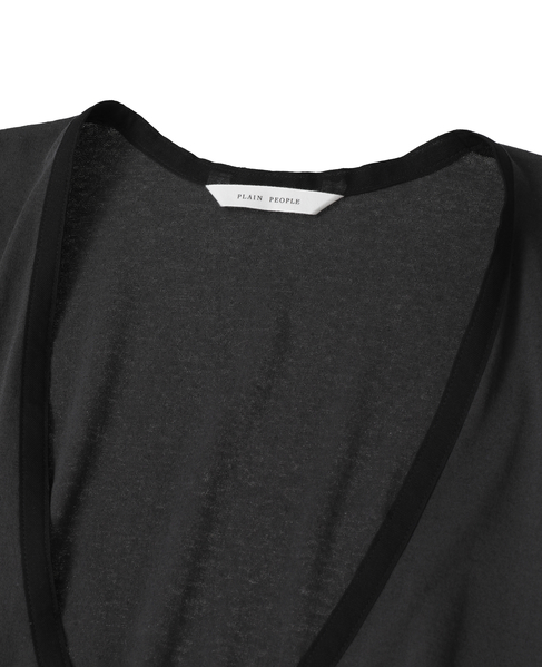 スーピマヘンプジャージーショートカーディガン 詳細画像 グレー 3