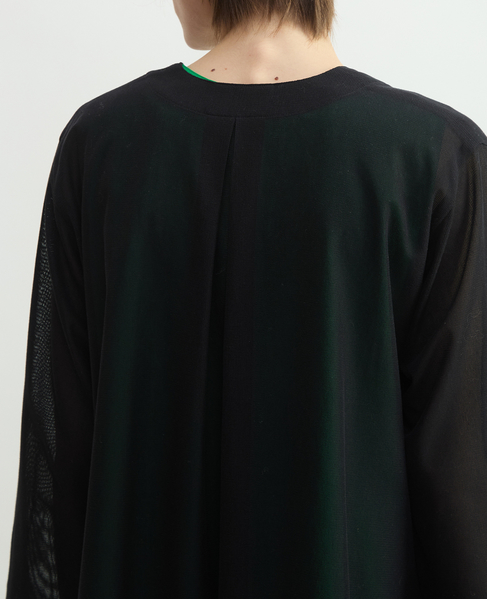 メッシュジャージロングカーディガン 詳細画像 ブラック 6