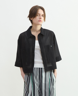 メッシュジャージシャツジャケット