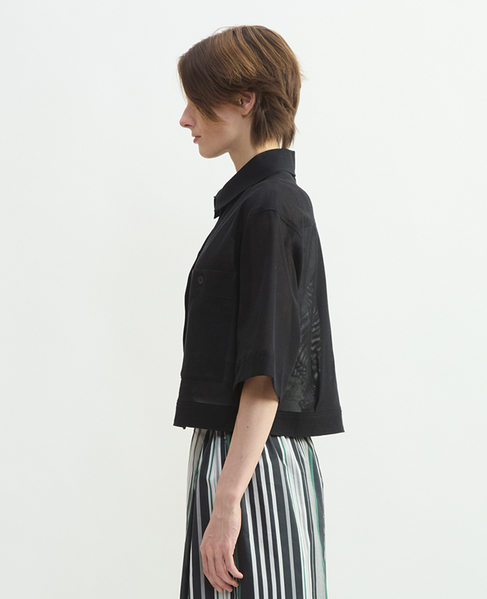 メッシュジャージシャツジャケット 詳細画像 ブラック 2