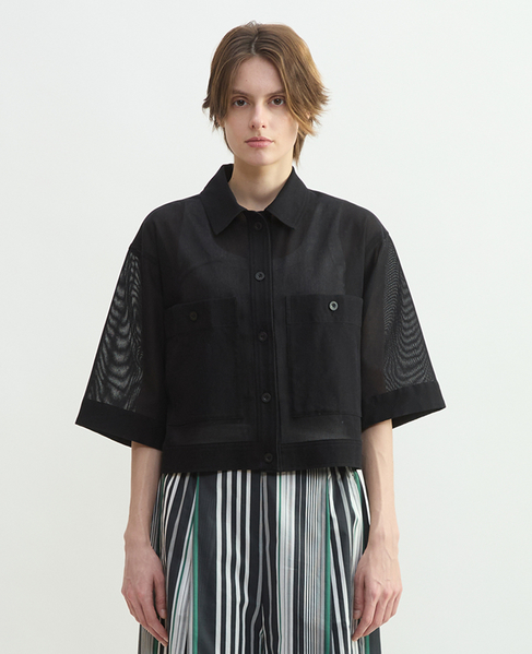 メッシュジャージシャツジャケット 詳細画像 ブラック 4