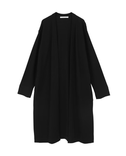 強撚スムースロングカーディガン