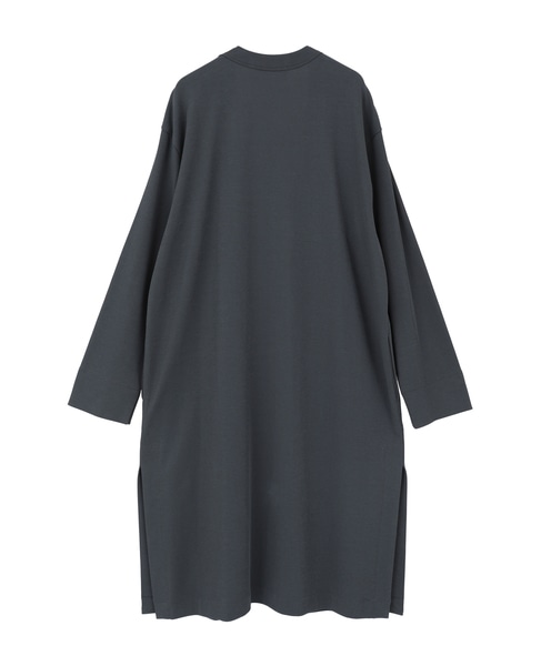 強撚スムースロングカーディガン 詳細画像 グレー 2