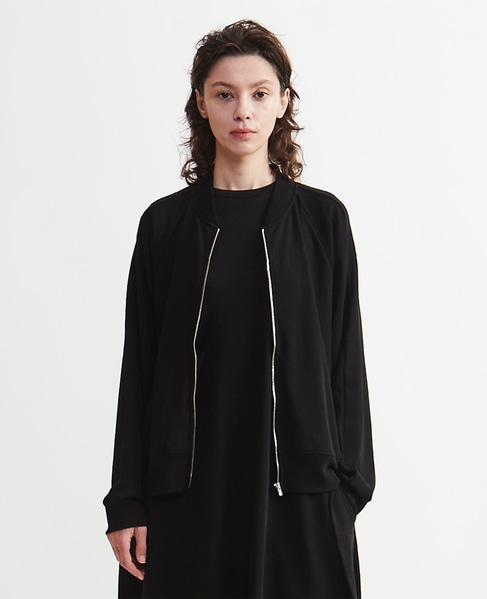 強撚スムースブルゾン 詳細画像 ブラック 2