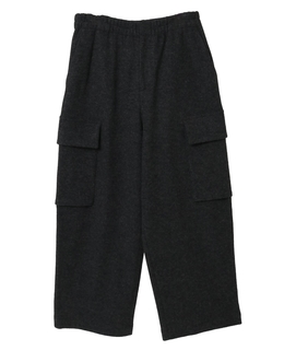 マットフィニッシュウールジャージカーゴパンツ