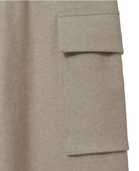 マットフィニッシュウールジャージカーゴパンツ 詳細画像 オフホワイト 6