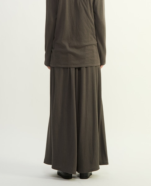 スーピマカシミヤダブルガーゼフレアパンツ 詳細画像 グレー 4