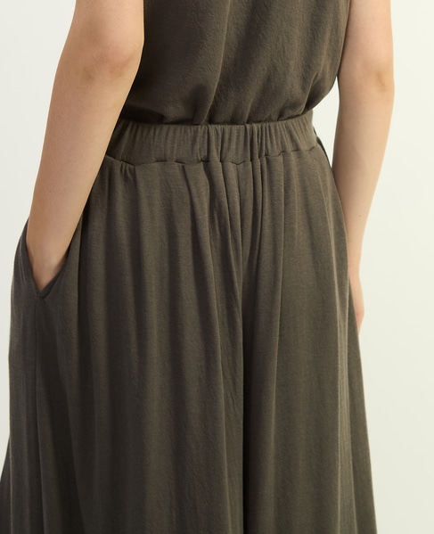 スーピマカシミヤダブルガーゼフレアパンツ 詳細画像 グレー 6